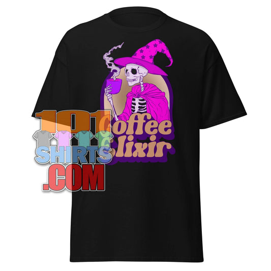 Coffee Elixir Your Magic Brew T-Shirt - Spooky, Mystical, & Perfect for Coffee Wizards! Tee - 101SHIRTS
