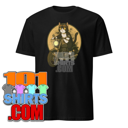 Cool Cat Biker - Motorcycle Riding Kitten T-Shirt - 101SHIRTS
