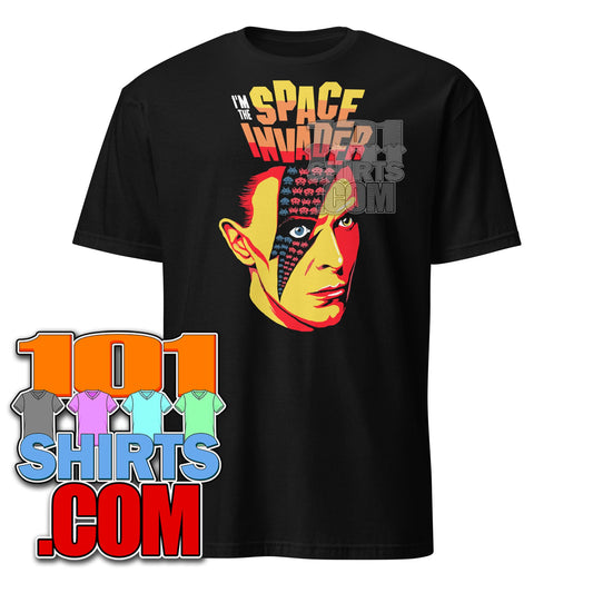 David Bowie Ziggy Stardust Space Invaders Arcade Game Parody Funny T-Shirt