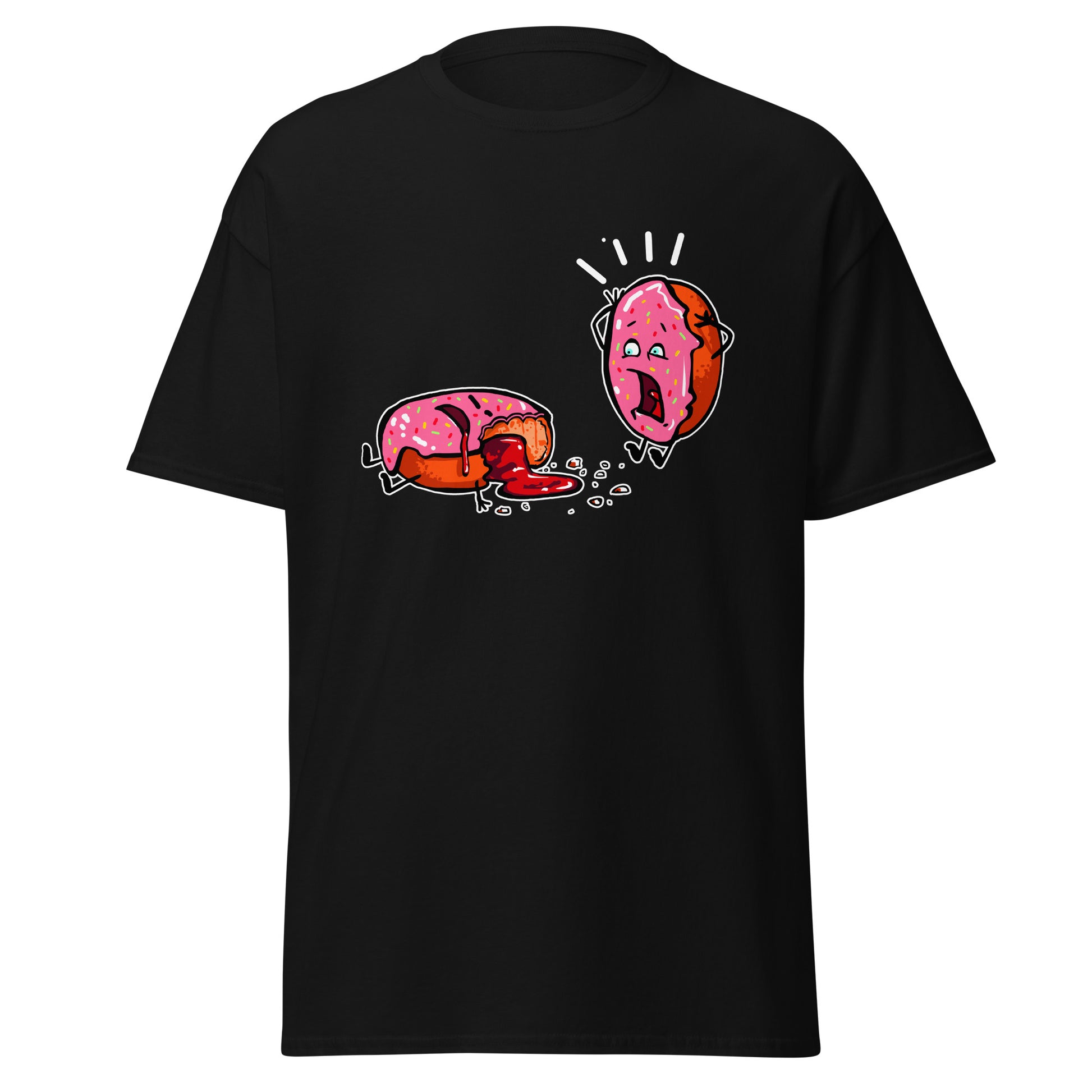 Dead of Donuts Jam Sweet Dessert Panic Funny Cartoon T-Shirt - 101 Shirts.com