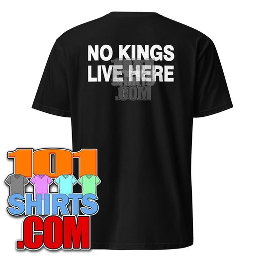 Democrat Rep. Maxwell Frost Wearing No Kings Live Here Back Print T-Shirt - 101SHIRTS