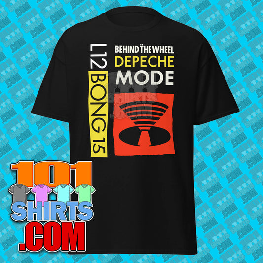 Depeche Mode Behind the Wheel Music for the Masses Logo Shirt Vintage 1987  T-Shirt