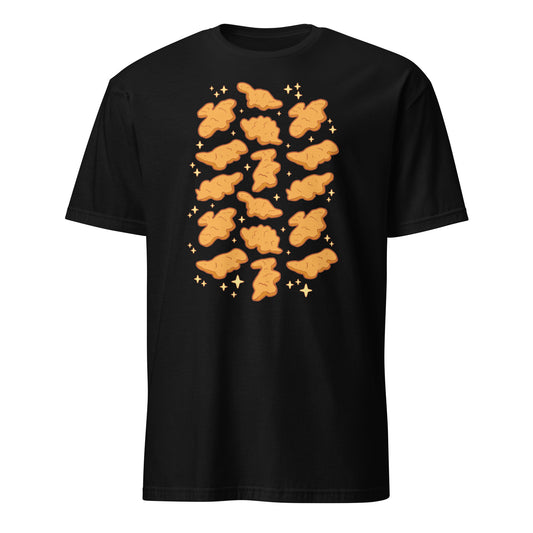 Dino Nuggies Pattern Funny Chicken Nuggets Dinosaur T-Shirt