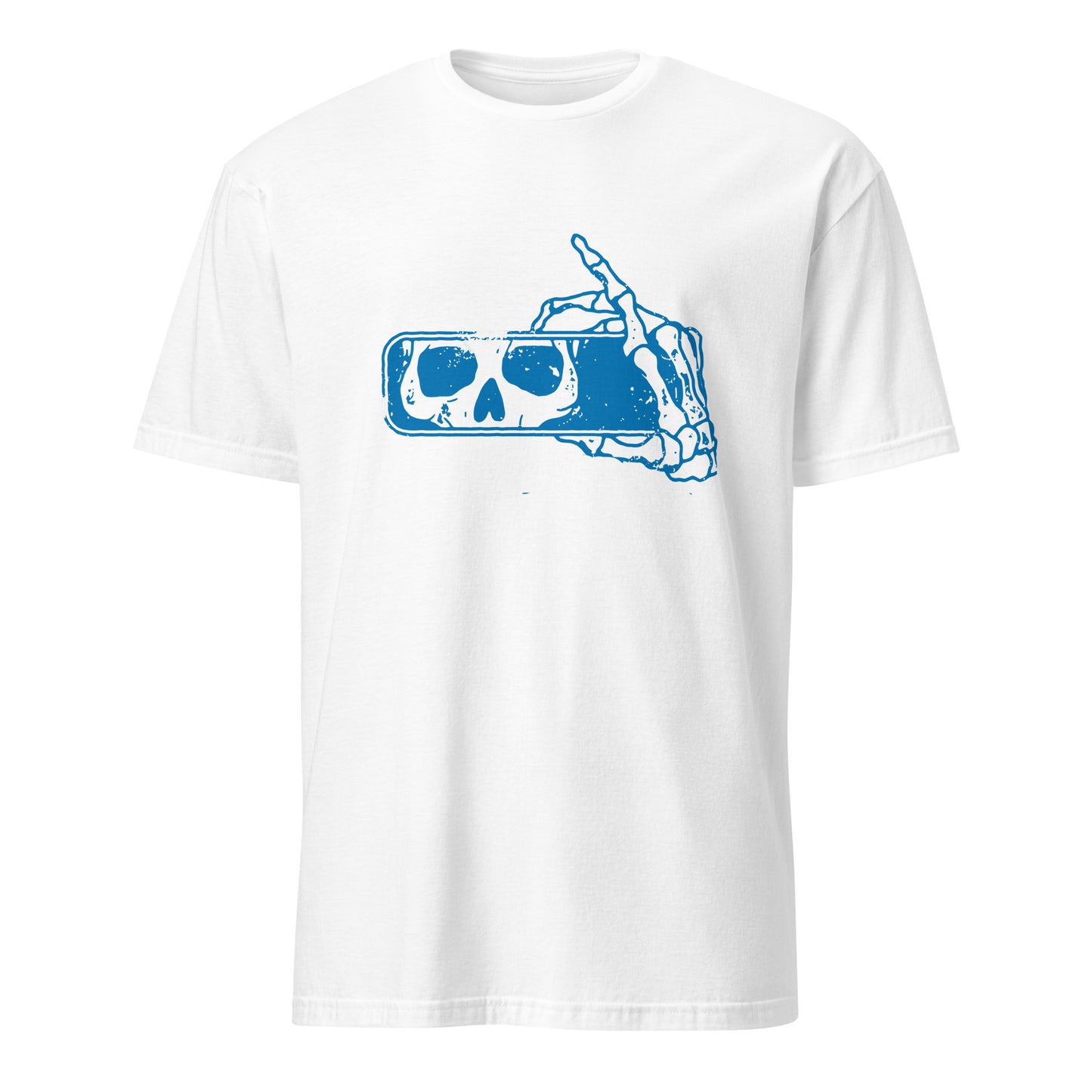 Don't Look Back Skull Rear View Mirror Art Vintage Tee Shirt T-Shirt