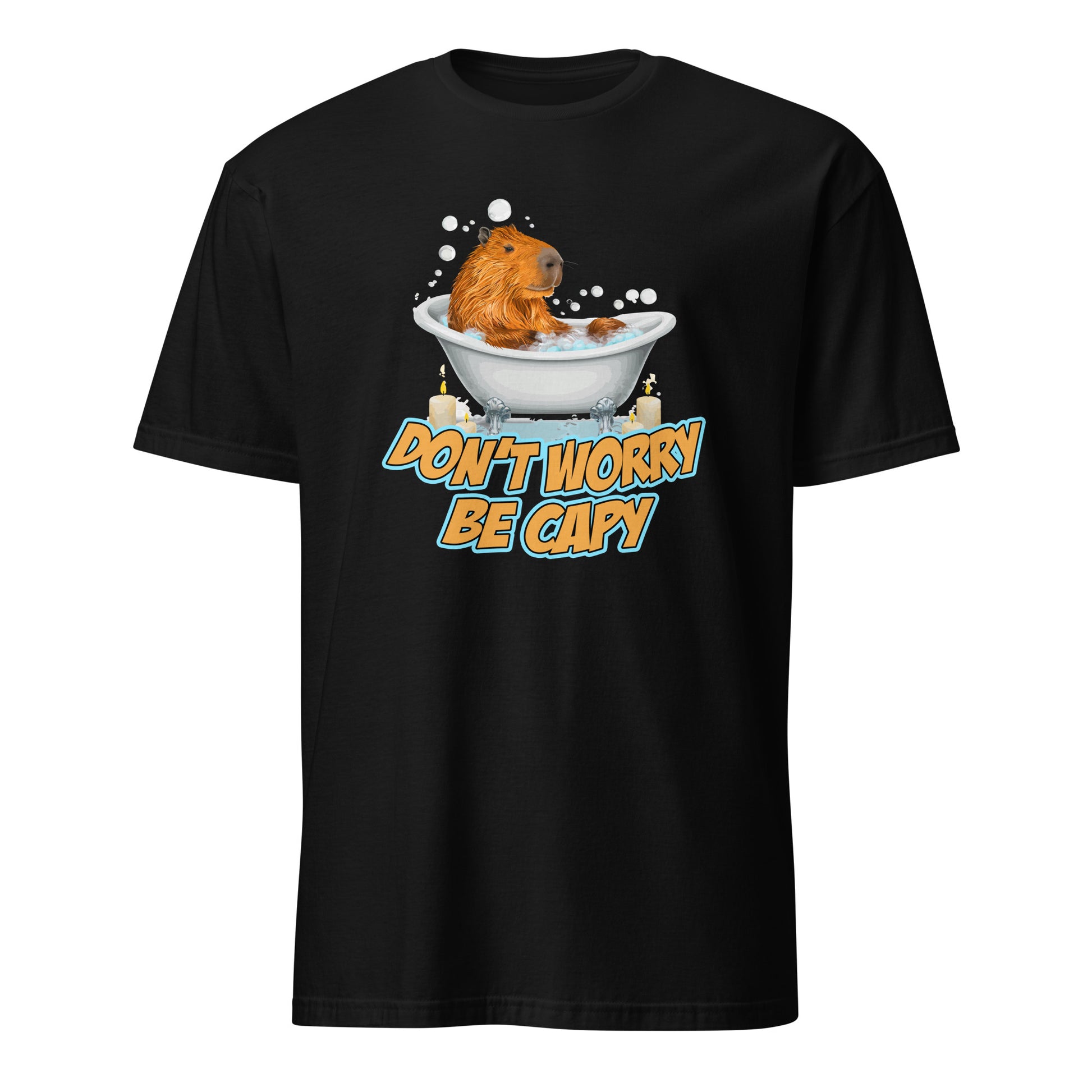 Don't Worry be Caby Funny Cute Capybara in Bathtub Animal Lovers T-Shirt