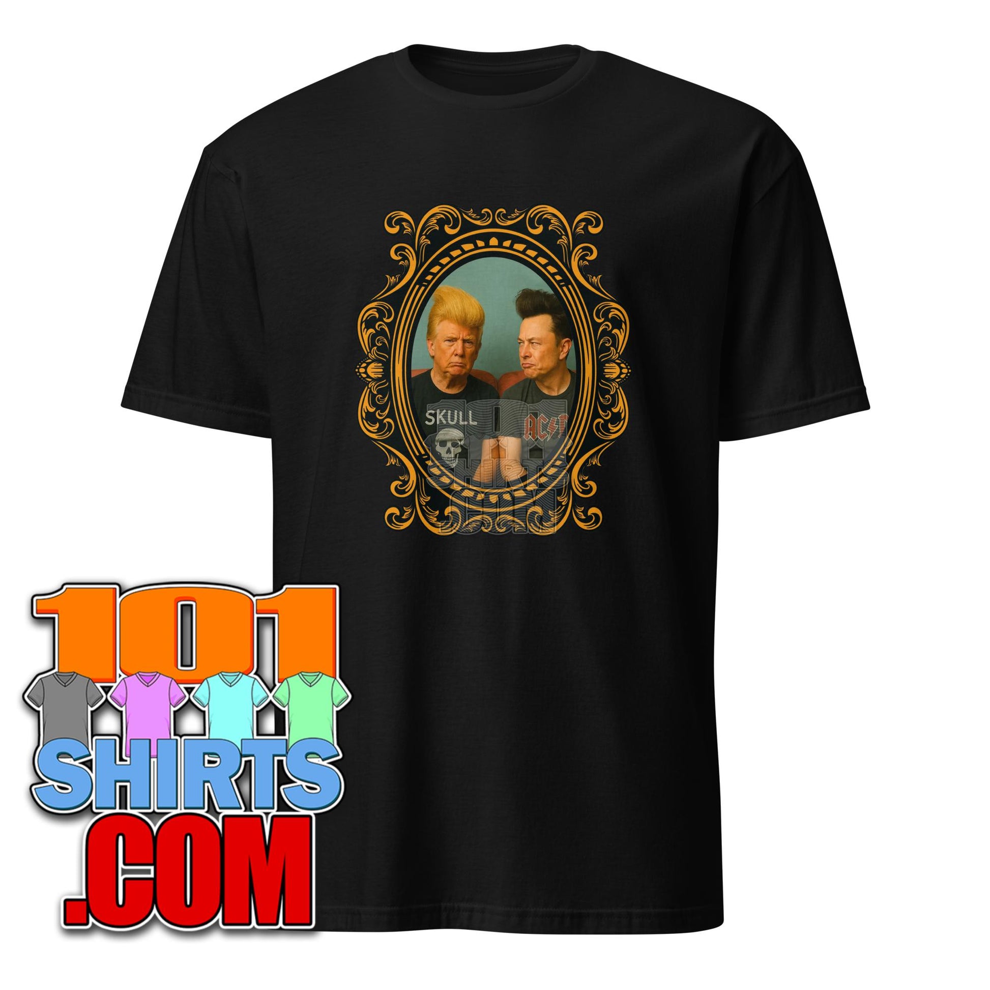 Donald Trump and Elon Musk as Beavis und Butt-Head Funny Parody T-Shirt
