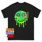 Drippy Hypnotic Smiley Face T-Shirt: Trippy, Edgy, & Unique Statement Piece!