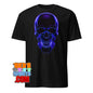 Electrifying Neon Blue Skull T-Shirt – Glow with Edgy Style! Tee