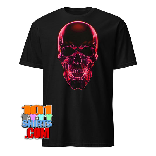 Electrifying Neon Red Skull T-Shirt – Glow with Edgy Style! Tee