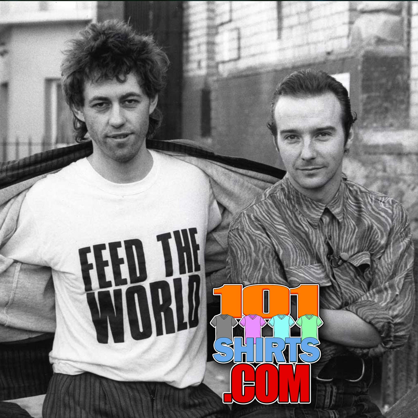 Feed the World Do They Know It's Christmas? 80s Band Aid Bob Geldorf Vintage T-Shirt