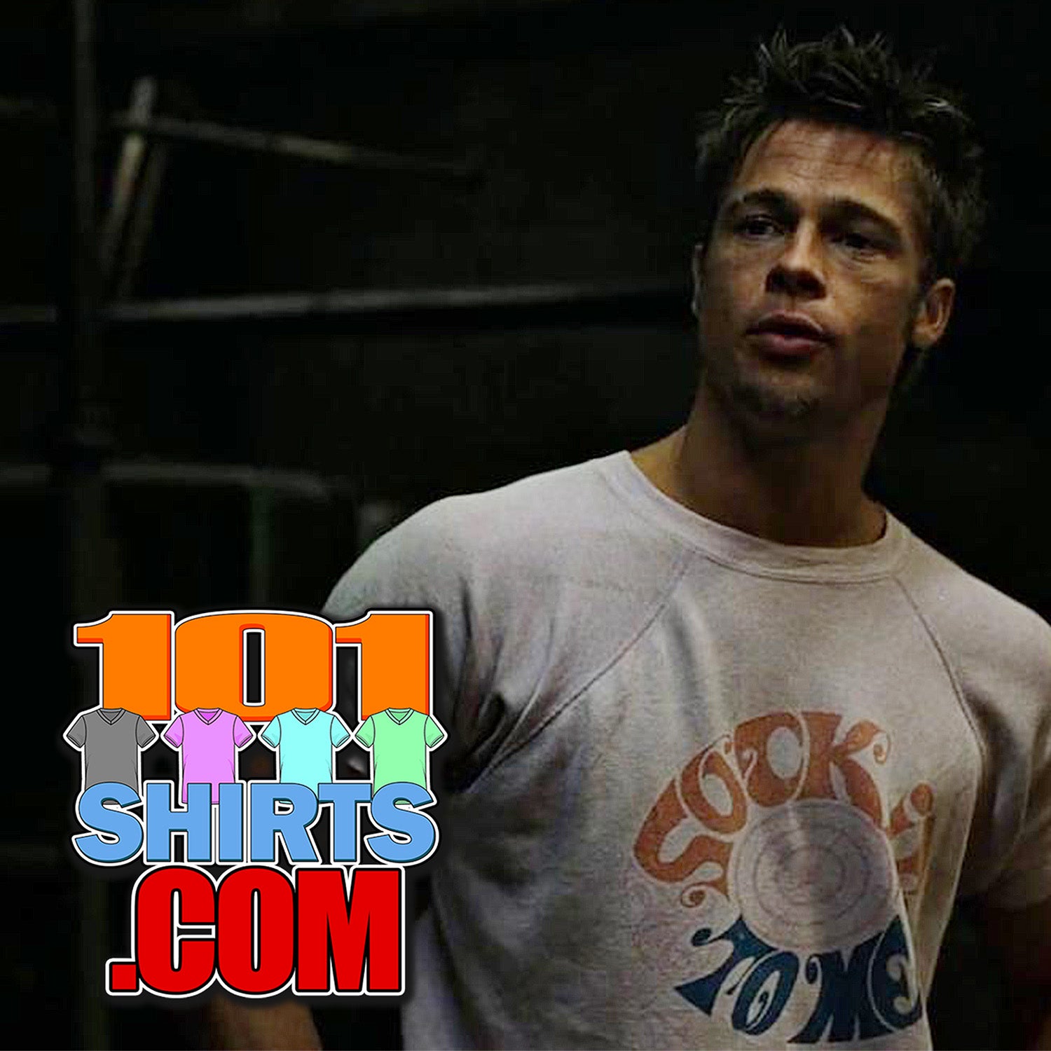 Fight Club Movie Brad Pitt Tylor Durden Sock It To Me T-Shirt