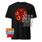 Flaming Pentagram Skulls T-Shirt: Bold, Edgy & Dark Occult Art Tee - Perfect Gift for Goth & Metal Fans! T-Shirt
