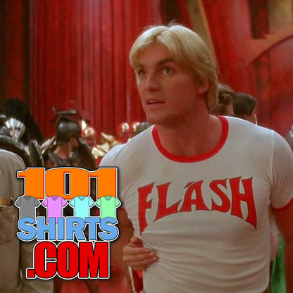 Flash Gordon Movie 1980 Sam J. Jones Ringer T-Shirt