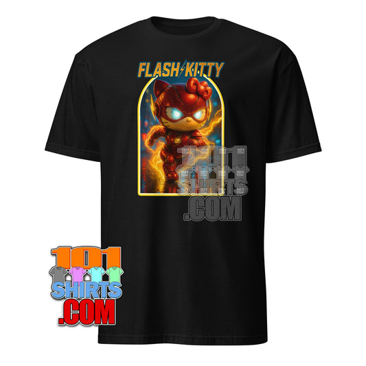 Flash Kitty T-Shirt: Hello Kitty The Flash Mashup - Zoom into Style! Funny Te