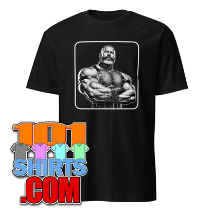 Gay Leather Sexy Men Bear Berlin Leder Dynamic Pride Transgender LGBTQ T-Shirt