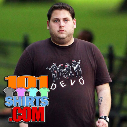 Get Him to the Greek Movie  Jonah Hill Aaron Green DEVO Band T-Shirt