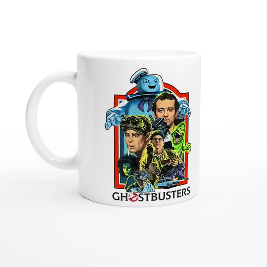 Ghostbusters Movie Poster Mug - Classic 80s Comedy, Iconic Film Fan Gift, Coffee Cup