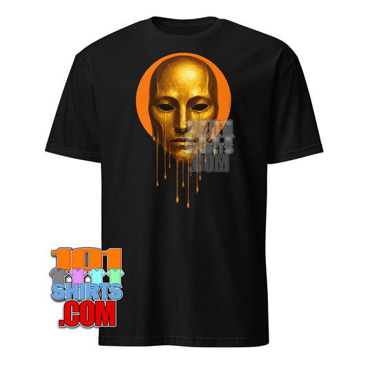Golden Tears Mask T-Shirt: Unveil Your Inner Enigma Tee