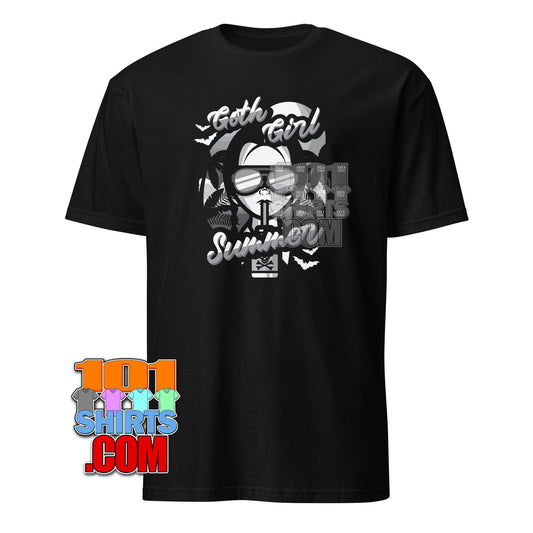 Goth Girl Summer T-Shirt - Dark  & Spooky Vibes Tee - Funny Goth Gift