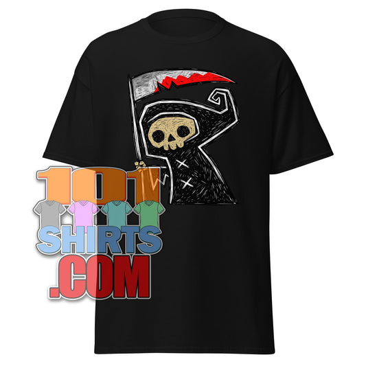 Grim Reaper T-Shirt: Spooky, Quirky, & Uniquely Cool - Perfect for Halloween & Beyond! Tee