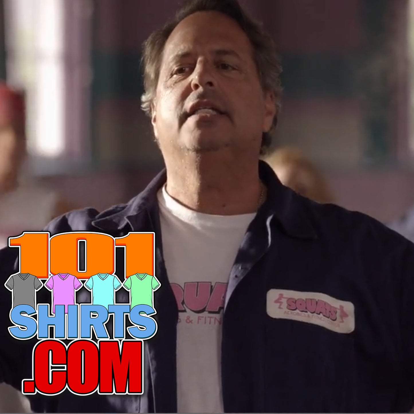 Grown Up 2 Movie Squats Aerobic and Fitness Janitor T-Shirt