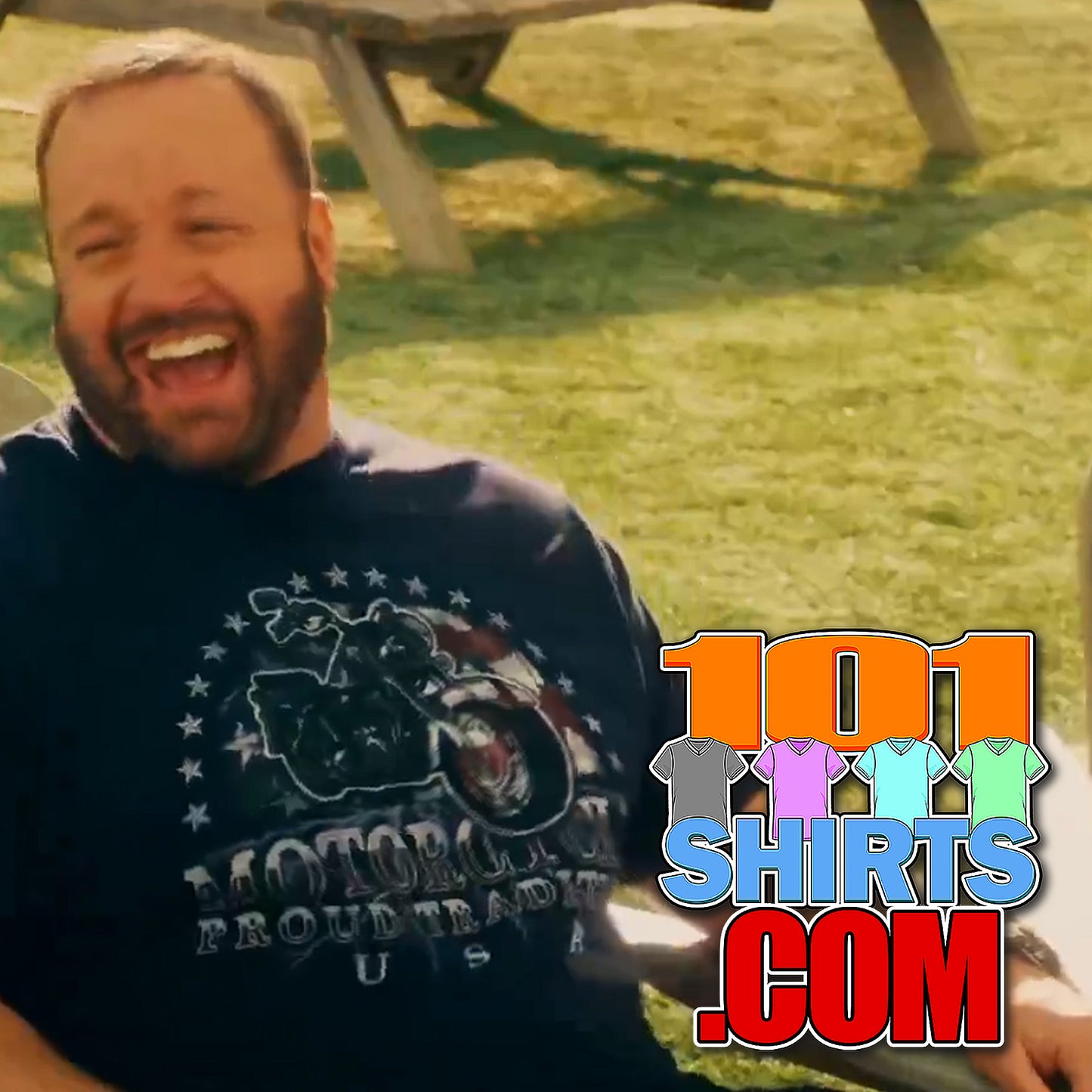 Grown Ups Movie 2010 Kevin James as Eric Lamonsoff Motorcycle Proud Tradition USA Tee.