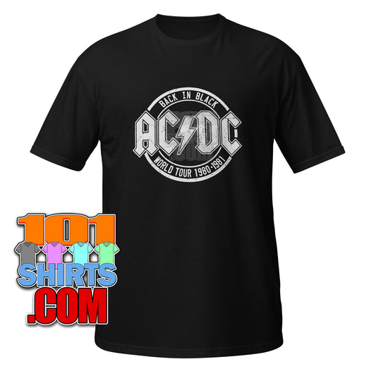 Happy Gilmore 2 Movie Adam Sandler AC/DC Back in Black Tour World 80s T-Shirt