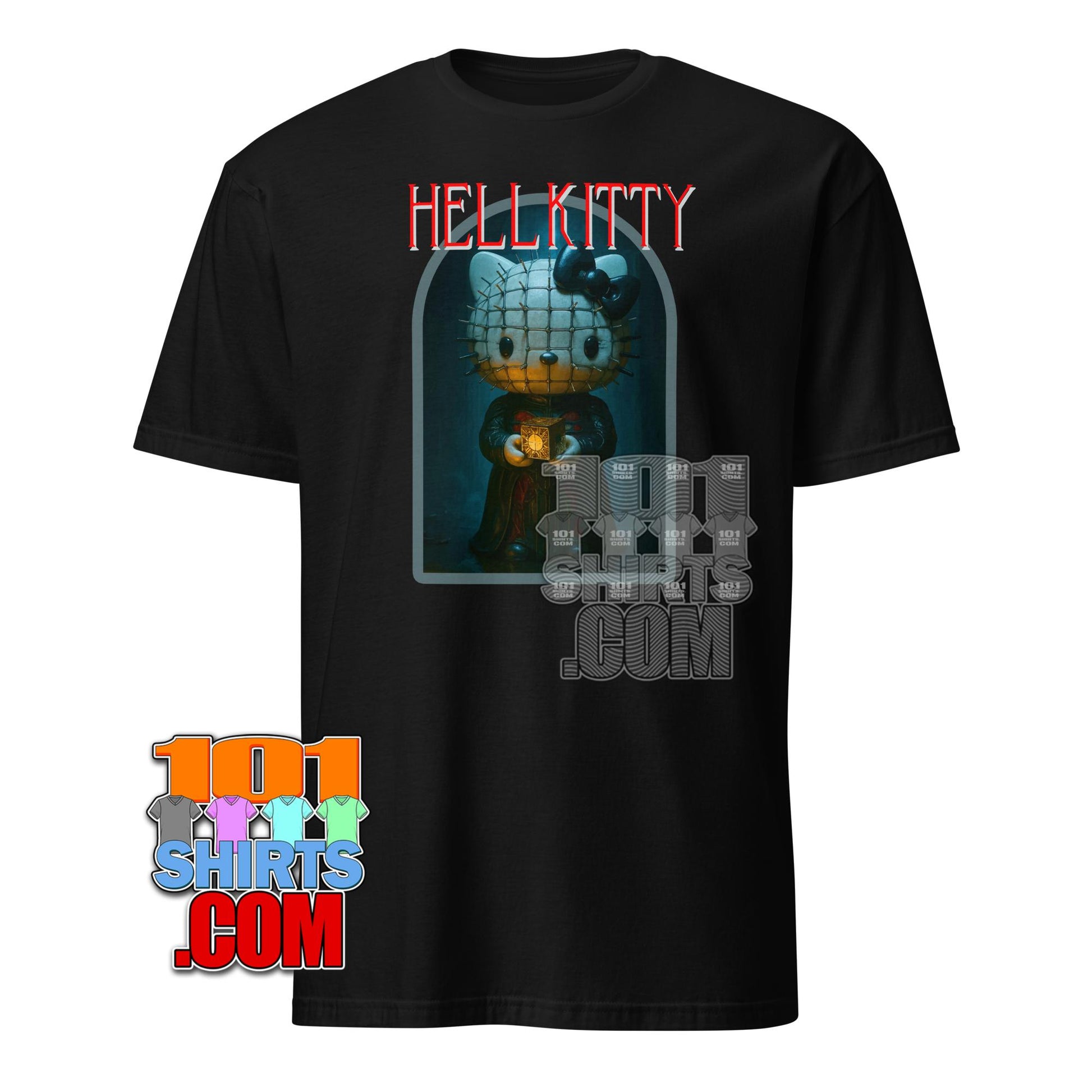 Hellkitty Demon T-Shirt - Funny Hellraiser Edgy Hello Kitty Horror Tee