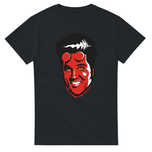 Hellvis Funny Elvis Presley Parody as Hellboy T-Shirt