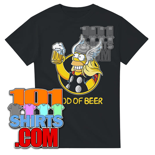 Homer Simpson Thor God of Beer T-Shirt Parody Funny Gift Tee Comic