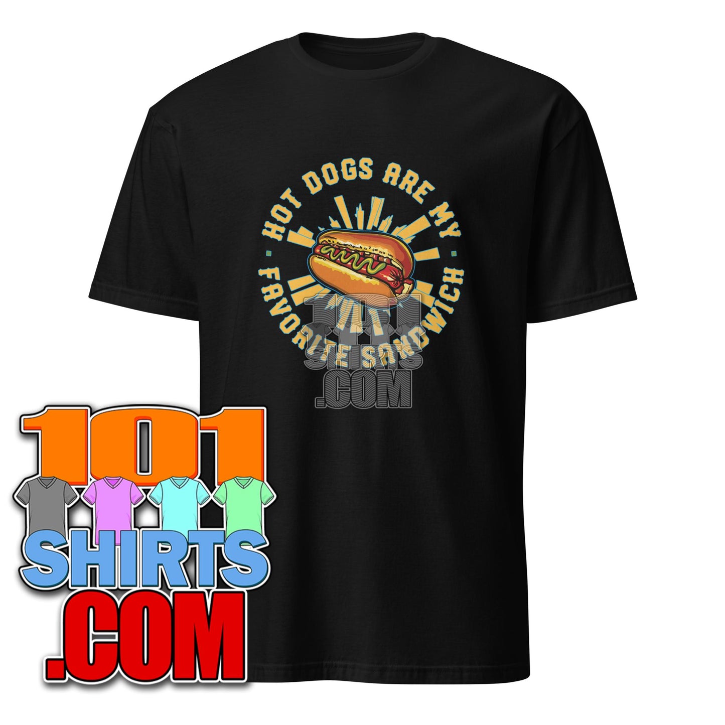 Hot Dogs Are Sandwiches Funny Food T-Shirt