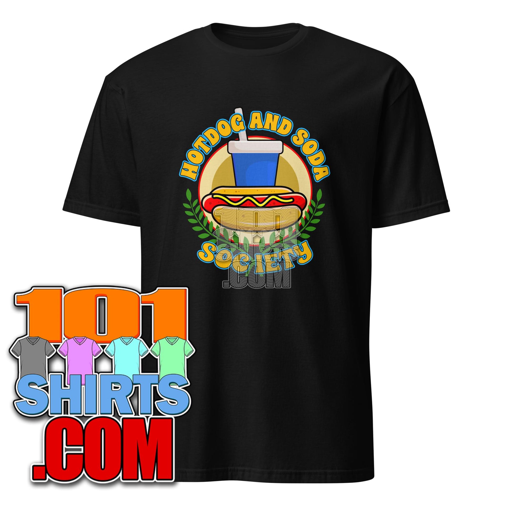 Hotdog And Soda Society Funny Hotdog Lovers Sausage T-Shirt