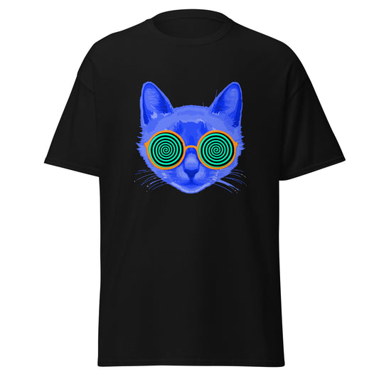 Hypnotic Phychedelic Cat Follow me Hypnotized Trippy T-Shirt