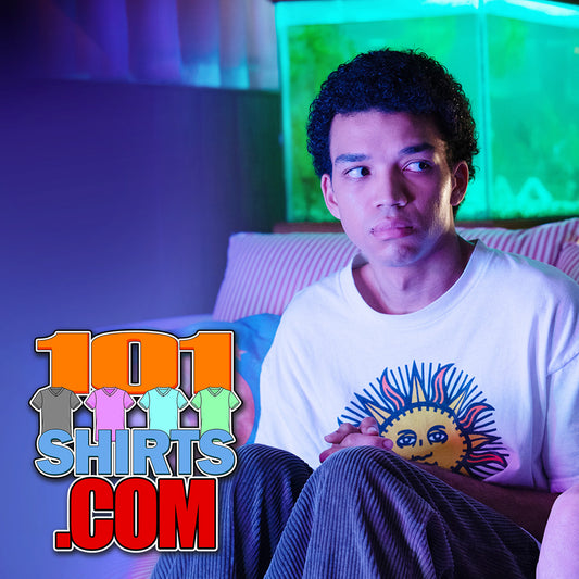 I Saw the TV Glow Horror Movie 2024 Justice Smith Owen Illustrated Sun Face T-Shirt