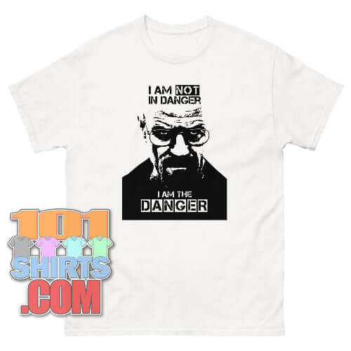 I Am The Danger Breaking Bad T-Shirt Heisenberg Cool Art Tee