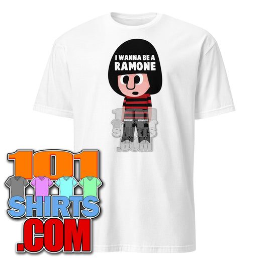I Wanne Be A Ramone Music Punk Band Cute Funny T-Shirt