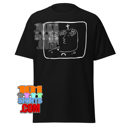 Ironheart Marvel TV Series T-Shirt Mephisto Sacha Baron Cohen Black Surreal Face Illustration Tee