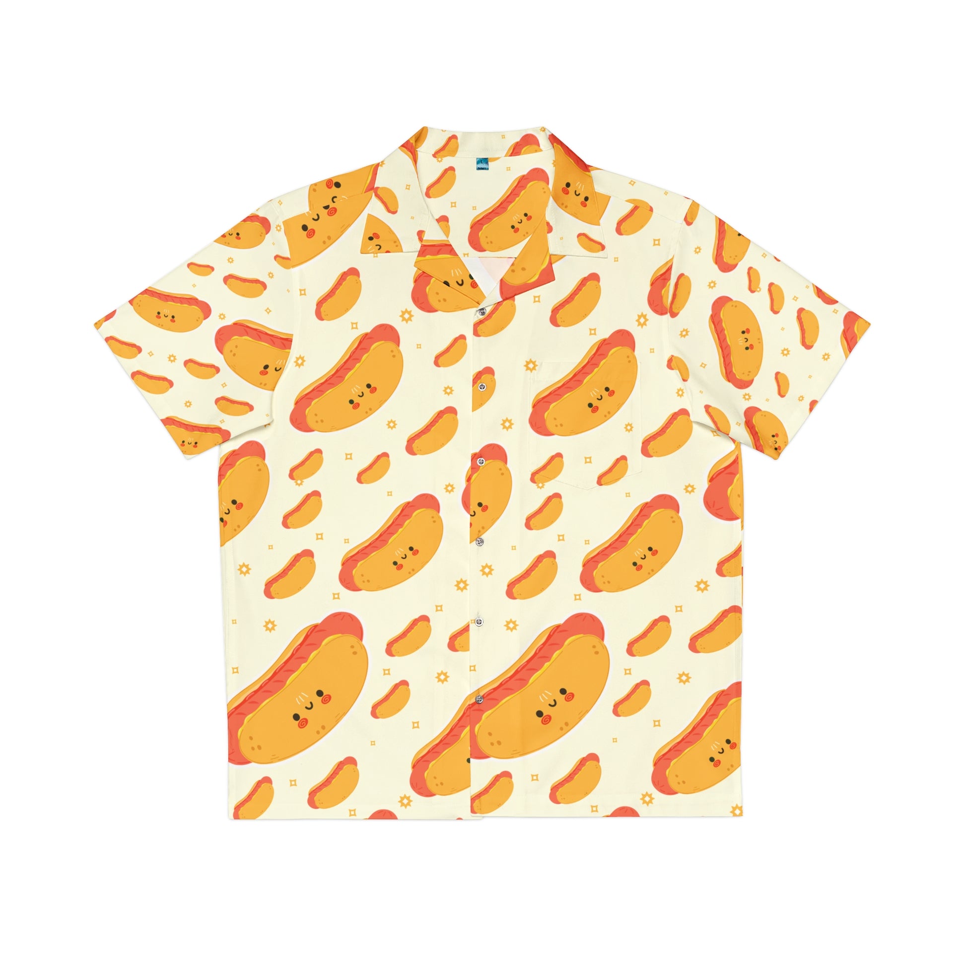 Japanese Manga Kawaii Character Hot Dog Party Funny Hawaiian Shirt
