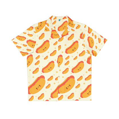 Japanese Manga Kawaii Character Hot Dog Party Funny Hawaiian Shirt