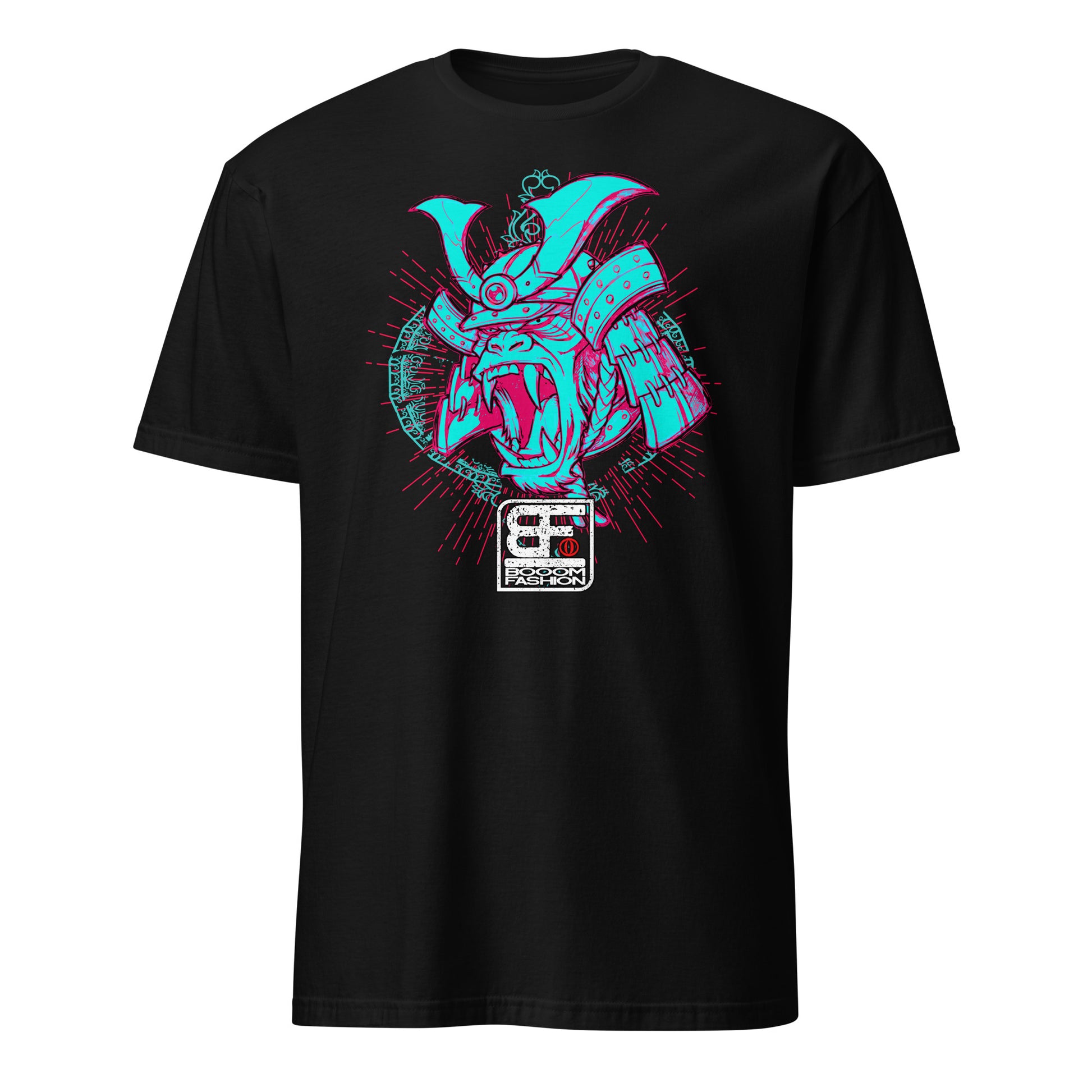 Japanese Soldier Helmet Angry Gorilla Art Design Booomfashion Unisex T-Shirt