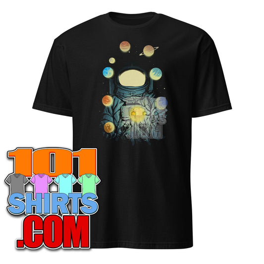 "Juggling Planets Astronaut" T-Shirt - Funny & Creative Space Tee