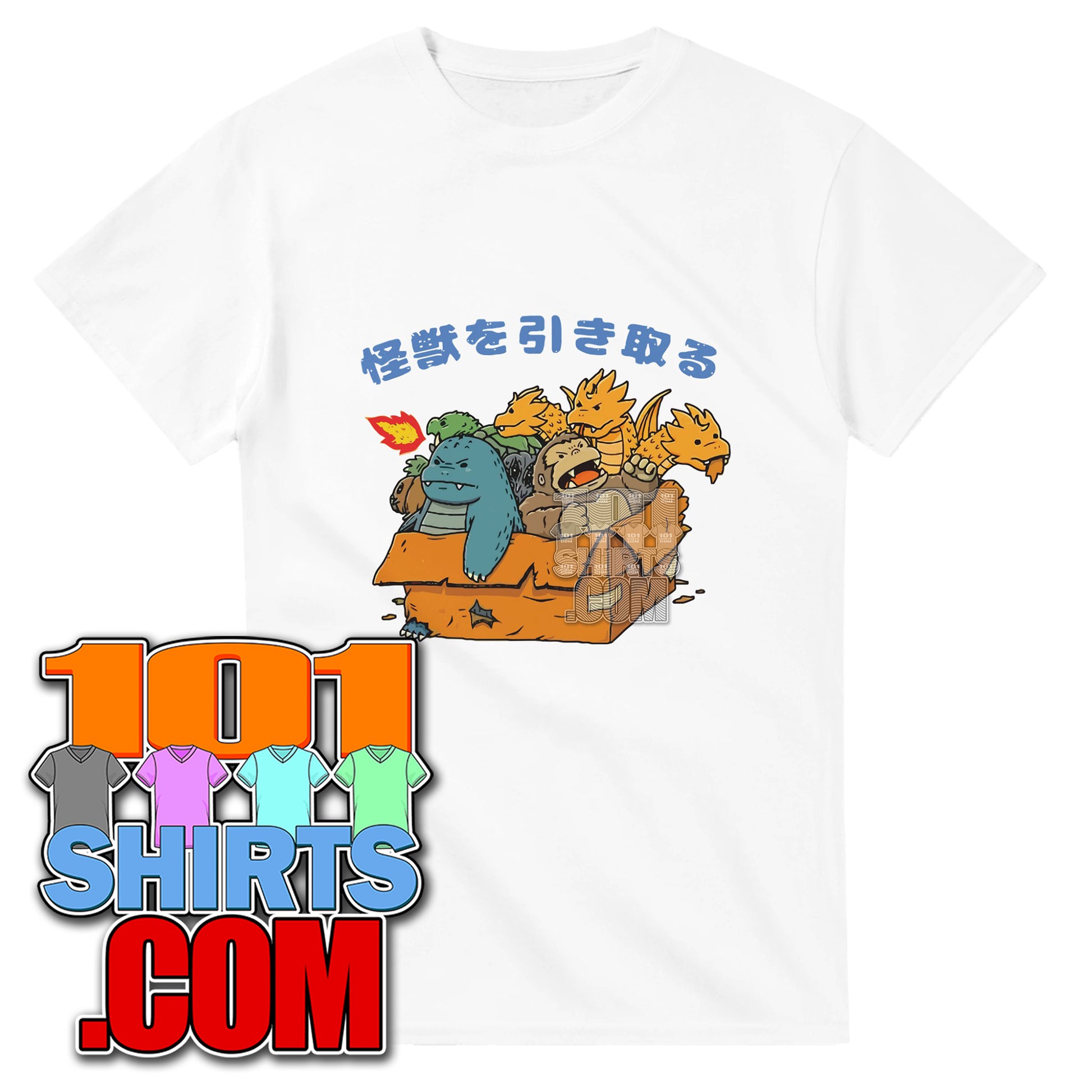 Kaiju in a Box T-Shirt | Cute Kawaii Monster Movie Fan Tee | Japanese Art