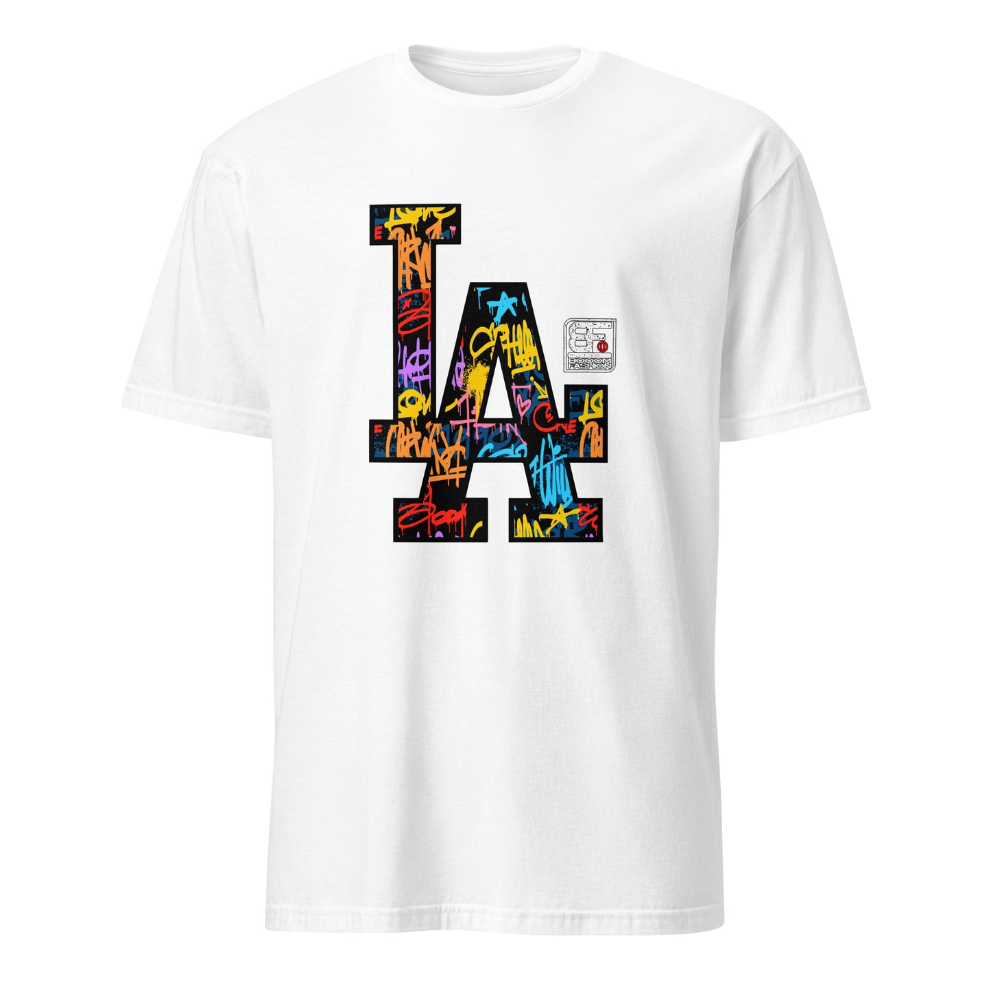 LA Los Angeles California L.A. Logo Graffity Type Pop Art Design Booomfashion T-Shirt