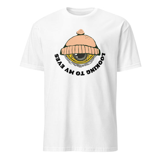 Looking to my Eyes Eye Ball with Wool Hat Retro Graphic Art Funny T-Shirt - 101 Shirt com