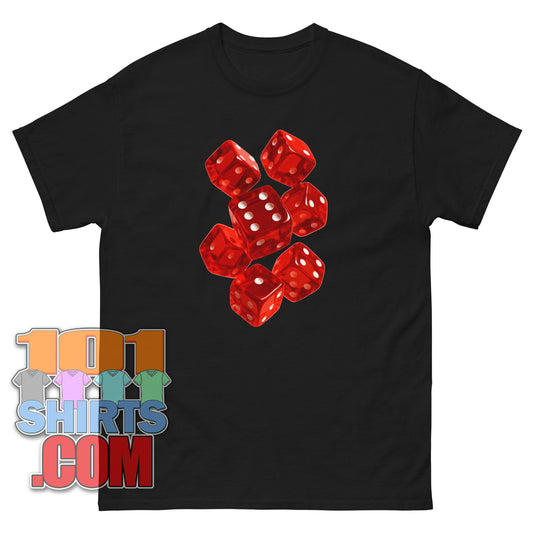 Lucky Red Dice T-Shirt | Casino & Board Game Lover Gift | Gambler Tee