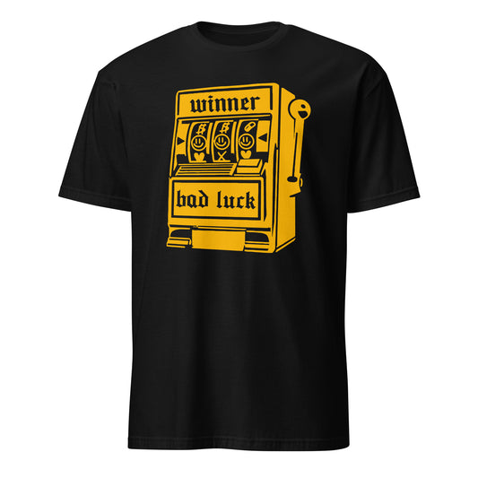 Lucky Slot Machine Winner Bad Luck Numbers Jackpot Casino Night Roulette Las Vegas Vintage T-Shirt
