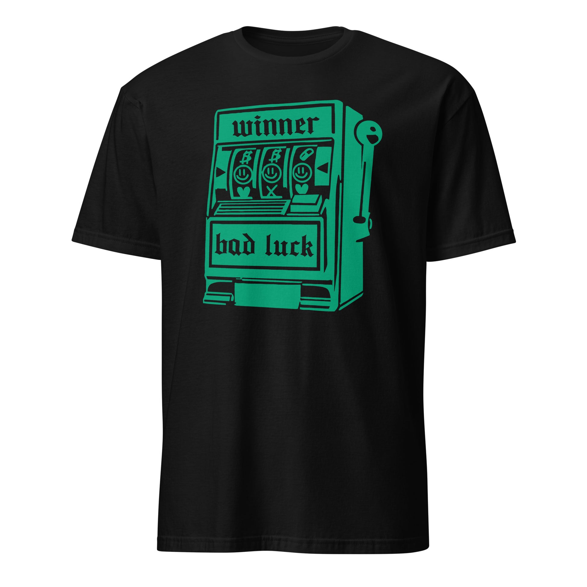 Lucky Slot Machine Winner Bad Luck Numbers Jackpot Casino Night Roulette Las Vegas Vintage T-Shirt