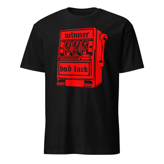 Lucky Slot Machine Winner Bad Luck Numbers Jackpot Casino Night Roulette Las Vegas Vintage T-Shirt