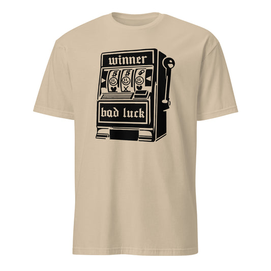 Lucky Slot Machine Winner Bad Luck Numbers Jackpot Casino Night Roulette Las Vegas Vintage T-Shirt