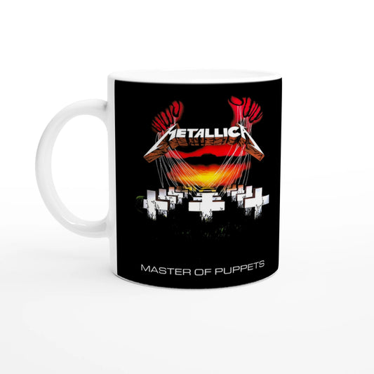 Metallica Master of Puppets Mug - Iconic Album Art, Thrash Metal Fan Gift, Music Coffee Cup